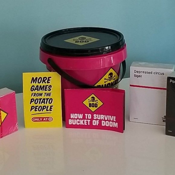 Big Potato Toys Bucket Of Doom Card Game In A Bucket By Big Potato